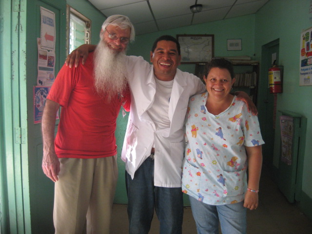 Peter Enrique and Alma at Huehuete clinic 2010